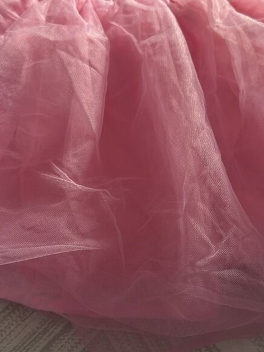 Sparkle by Stooper Girls Pink Tulle Strappy Rainbow Dress. Size 6x/7